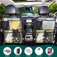 thumbnail image 5 of WOBOGO A Collage Of Two Cats Backseat Car Organizer Footed Universal Car with Touch Screen Tablet Holder Rear Seat Protector, 5 of 7