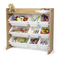 thumbnail image 1 of Rangement jouets, 9 bacs en plastique avec tablette, 1 of 8