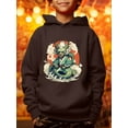 thumbnail image 3 of Cool Dragon Print New Year Hoodies For Boys - Casual Graphic Design With Stretch Fabric For Comfortable Spring Autumn Wear, 3 of 8
