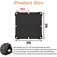 thumbnail image 2 of Shade Cloth 90% Sunblock Net for Garden Patio,Shade Sails -for Plants Greenhouse Outdoor Pergola Lawn Swimming Sun Protection Covers for Kennel Chicken Coop Easier to Hang Neting Cover, 3x3 FT, 2 of 12