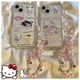 thumbnail image 2 of Funda de teléfono Hello Kitty para iPhone, carcasa con cadena de dibujos animados Kawaii a prueba de golpes, 11 pro Max, 12 pro Max, 13 pro Max, X, Xs, Xr, Xsmax, 7p, 8p, 2 of 4