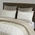 thumbnail image 4 of Izzovium 3-Piece Cotton Comforter Set, Taupe Full/Queen with Chenille Tufting, OEKO-TEX Certified Bedding, 4 of 14
