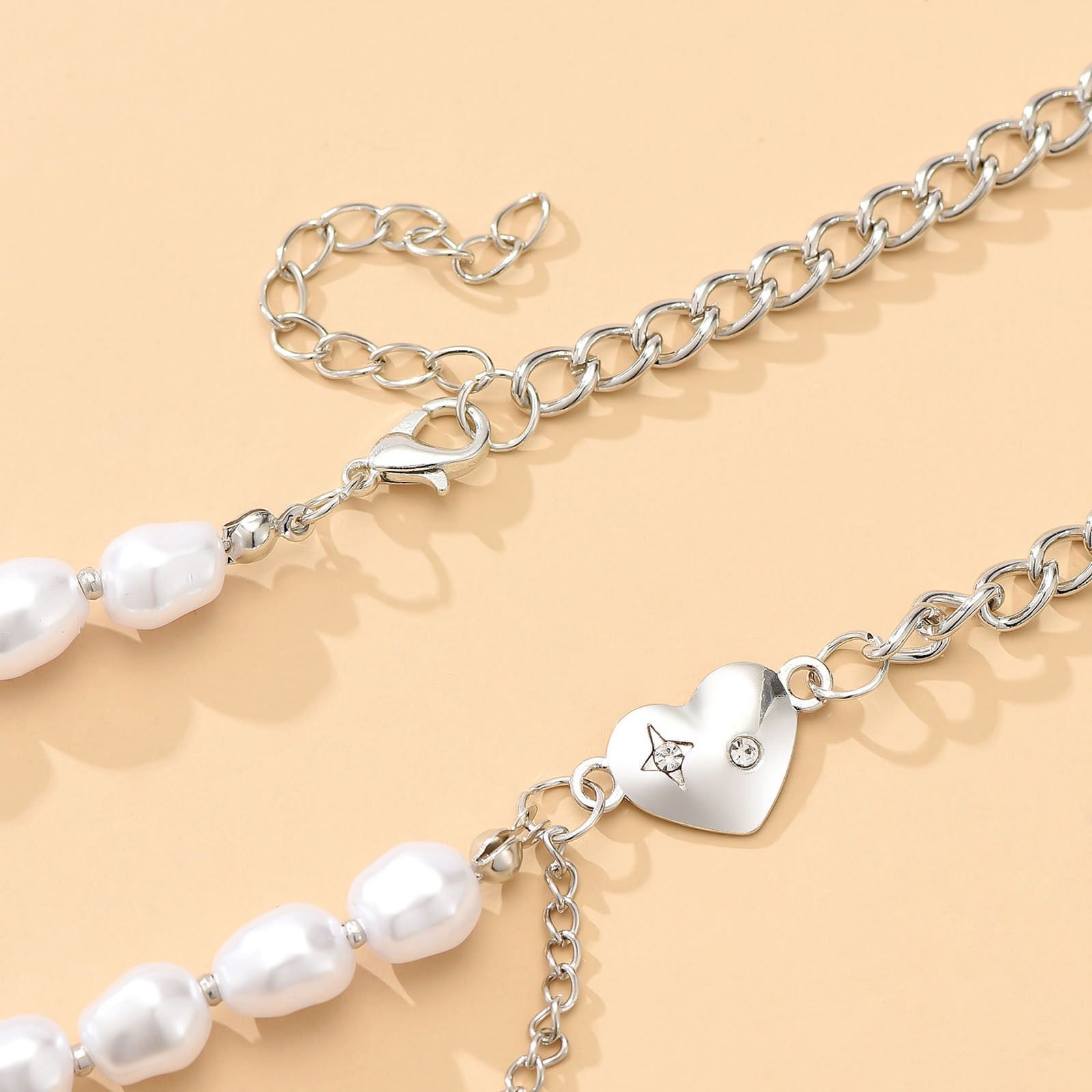 Clearance! SDJMa Love Heart Necklace Pendant Sliver Paper