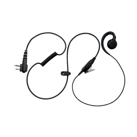 Motorola Portable Radio Earpiece Maxtop AEH3000-M1 Walkie Talkie Two Way Radio Black Headset Earpiece Mic for Motorola CP200 RDV5100 EP450 BC120 ()