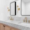 thumbnail image 3 of Fleur 6 in. 1-Light Brushed Gold Modern Wall Sconce, 3 of 9