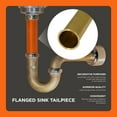 thumbnail image 6 of Highcraft 20-2382 Flanged Sink Tailpiece for Tubular Drain Applications, 1-1/2 in. x 8 in., 20GA Brass, 6 of 6