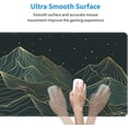 thumbnail image 2 of Golden Mountain Line Moon Landscape Gaming Mouse Pad XL Extended Large Mousepad with Nonslip Rubber Base Stitched Edges Laptop Computer Keyboard Desk Mat for Office Home Gamer, 2 of 5
