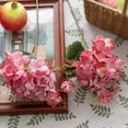 thumbnail image 5 of Todaioua Fall Hydrangea Artificial Flowers for Decoration, Fall Artificial Flowers Floral Stems for Centerpieces, 13.3" Falls Silk Flower Fake Flower Bouquet for Autumn Farmhouse Wedding Decor, 5 of 9