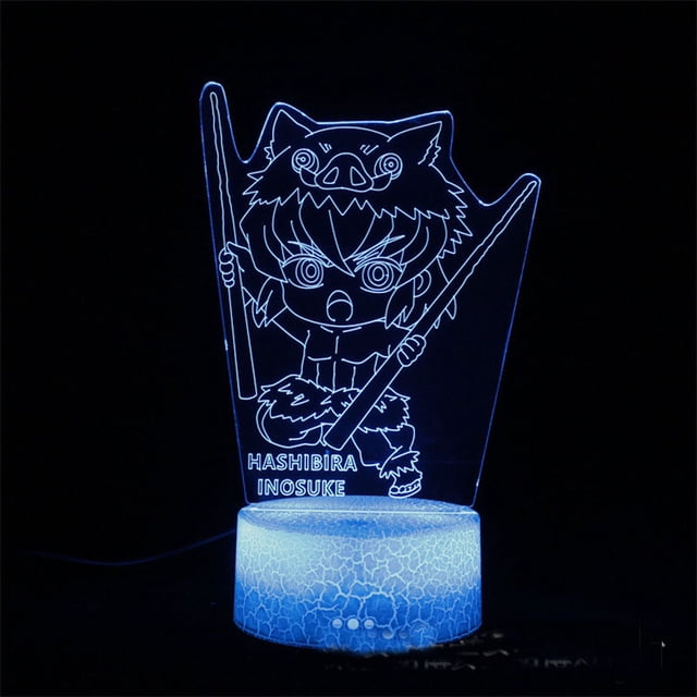 Lámpara nocturna Demon Slayers Hashibira Inosuke Anime Decor