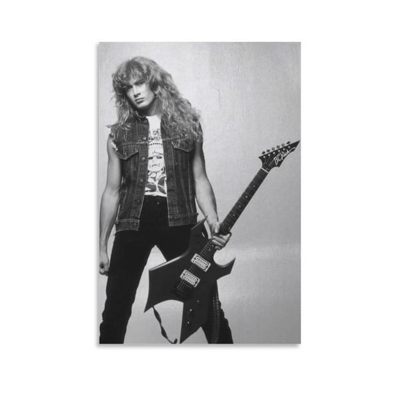 Dave Mustaine Canvas Poster Art Poster Canvas Painting Decor Wall Print Photo Gifts Home Modern Decorative Posters 24x36inch(60x90cm)