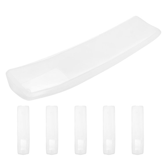 ELAYARD Transparent Silicone Remote Case, Antisllip, Soft, Full Coverage, 6Pcs