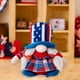 thumbnail image 5 of Figura de gnomo patriótico del 4 de julio | Decoración de poliéster para el Día de la Independencia | Adorno de mesa suave en rojo, blanco y azul | Regalo navideño para niños, oficina, hogar, 5 of 5
