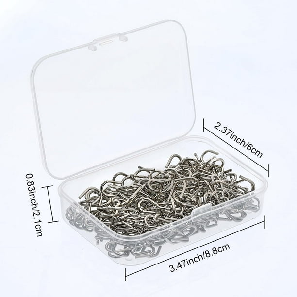 150 Pieces Mini S Hooks Connectors Metal S Shape Hook Hangers with DIY  Crafts Storage Box Hanging Jewelry, Key Chains & Tags 