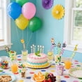 thumbnail image 6 of Reusable Spiral Straws 8PCS Cartoon Animal Drinking Straws with Fun Twisty/Design for Kids Party Cups, Cute Curly Straws for Birthday Favors, Daily Drinks and Family Gatherings A, 6 of 7