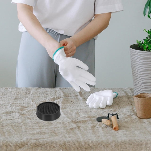 WEUVEB 2Jgo Pan De Cernido Para Jardín Plástico Negro Con 3 Rejillas Fácil De Usar