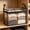 Black_L, variant on Clear PVC Storage Organizer Bin, Foldable Transparent Clothes Storage Box, Zipper Reinforced Handles, Waterproof for Bedroom Dorm, 14.96x9.45x12.60 Inches