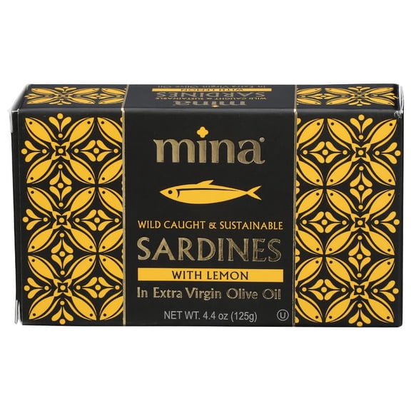 (Pack of 12) Mina Sardines in Virgin Olive Oil with Lemon 4.4 Oz