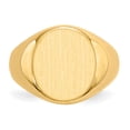 thumbnail image 4 of 14k Yellow Gold Solid Brushed Polished Mens Signet Ring Size 10 Ring for Men - 5.7 Grams, 4 of 5