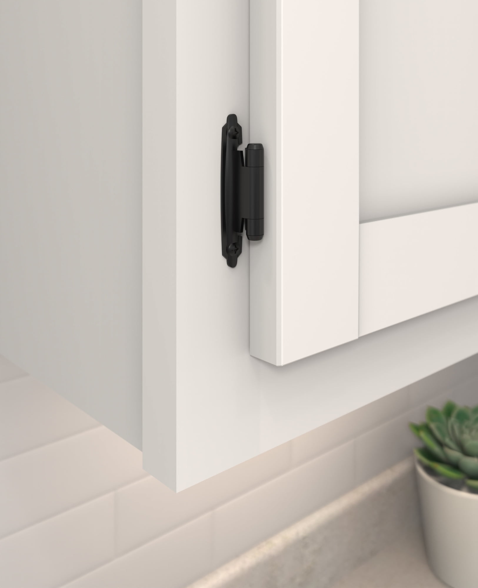 Amerock Bp3428-10Pack Functional Hardware 3/8" Inset Surface Mount Cabinet Door Hinge -