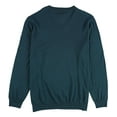 thumbnail image 2 of Alfani Mens V Neck Merino Pullover Sweater, Green, XX-Large, 2 of 2