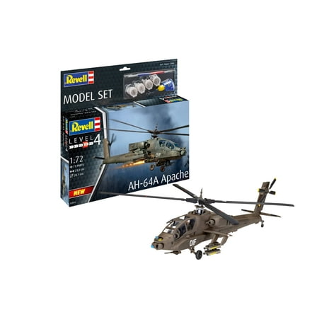 Revell 63824 1:144-Modellsatz AH-64A Apache Army originalgetreuer Modellbausatz für Fortgeschri
