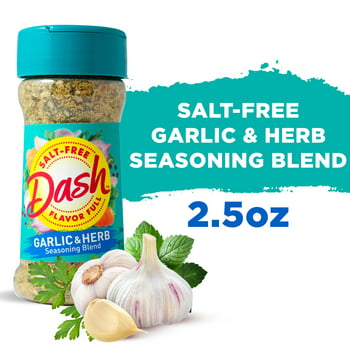 Dash Salt-Free Garlic &  Seasoning Blend, Kosher, 2.5 OZ