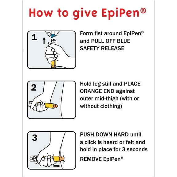 How To Give EpiPen Sign Metal Tin Sign 8x12 Inches Caution Danger Safety Security Warning Notice Signs