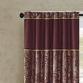 thumbnail image 3 of Aubrey Jacquard Panel Pair Burgundy 108" Panel, 3 of 3