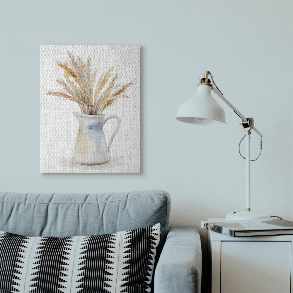 Stupell Industries Wheat In Jug Still Life Watercolor Painting Canvas Wall Art by Lanie Loreth