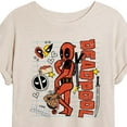 thumbnail image 3 of Marvel Deadpool & Wolverine - Notebook Doodles - Women's Oversized Graphic T-Shirt, 3 of 5