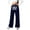 Navy, variant on Girls Baggy Sweatpants Brooklyn Letter Print Wide Leg Sweat Pants Elastic Drawstring High Waist Lounge Athletic Pants with Pockets 4-16Y Navy