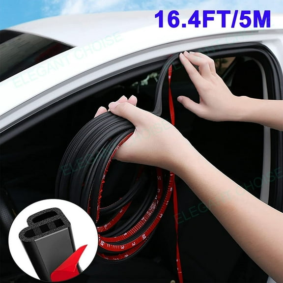 Elegant Choise For Honda Car Door 5M L-Shape Soundproofing Seal Rubber Edge Strip Protector