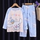 thumbnail image 1 of Pijamas de verano para niños de Sanrios, estilo fino, de Anime Cinnamoroll, Kuromi Melody, de manga larga, Kawaii, para niños y niñas, ropa de casa con dibujos animados, 1 of 5