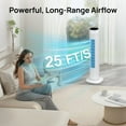 thumbnail image 6 of Tower Fan for Bedroom, 31" Oscillating Electric Fan with Remote, 3 Modes, Quiet Fan for Home, Office(White), 6 of 7