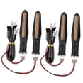 thumbnail image 3 of Colaxi 4x Motorcycle Blinker Indicator Lamp Motorbike Indicator Amber Lamp LED Lamp Flowing Yellow Light, 3 of 8