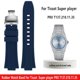 thumbnail image 2 of Correa de reloj deportiva de silicona resistente al agua de 24 mm y 11 mm para Tissot 1853 Super player PRX T137.210.11.35, correa de reloj de goma, interfaz masculina, 2 of 5