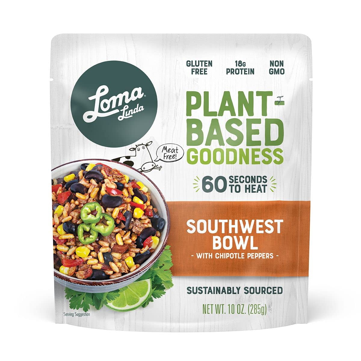 Loma Linda - Heat & Eat Southwest Chipotle Bowl (10 oz.) (Pack of 3) - Vegan