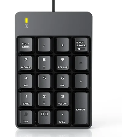 OLIVE- Wired Number Pad Usb Numeric Keypad 19 Key Number Keypad Keyboard For Laptop Pc