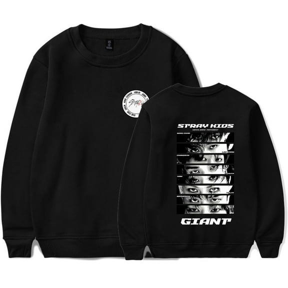 Stray Kids Merch Fashionable casual round neck unisex long sleeved pullover