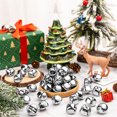 thumbnail image 5 of 0.5Inch Silver-plated Bells,Christmas Jingle Bells,Small Jingle Bells,Metal Cross Bells,DIY Crafts Jingle Bells for Wreath,120PCS Bulk Bells,for Festival Wedding Party Decoration, 5 of 7