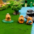 thumbnail image 7 of Masteelf  6 Pcs Miniature Landscape Decoration Figurines Micro Capybara, 7 of 7