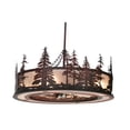 thumbnail image 3 of Meyda Tiffany 108064 Tall Pines 44" Wide 5 Blade Indoor Ceiling Fan - Rust / Wrought Iron, 3 of 7