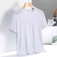 thumbnail image 5 of BRGZLK Men's Short Sleeve Solid Color Sports Quick Dry Athletic T-Shirts Crewneck Fitness Tees Summer Casual Breathable Comfort Tunic Tops, 5 of 6