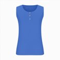 thumbnail image 5 of Kaprioy Womens Summer Tops Tank Tops for Women Plus Size Summer Casual Loose Fit Crew Neck Sleeveless Pullover Tops, 5 of 6