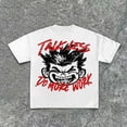 thumbnail image 4 of Ropa de calle Y2K, camiseta con estampado de dibujos animados de Hip Hop para hombre, camiseta gótica 100% de algodón, manga corta transpirable, 4 of 4
