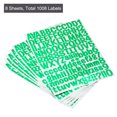 thumbnail image 3 of Uxcell Letter Alphabet Number Stickers, Reflective Glitter Green 1 Inch 126 Count/Sheet,8pcs, 3 of 5