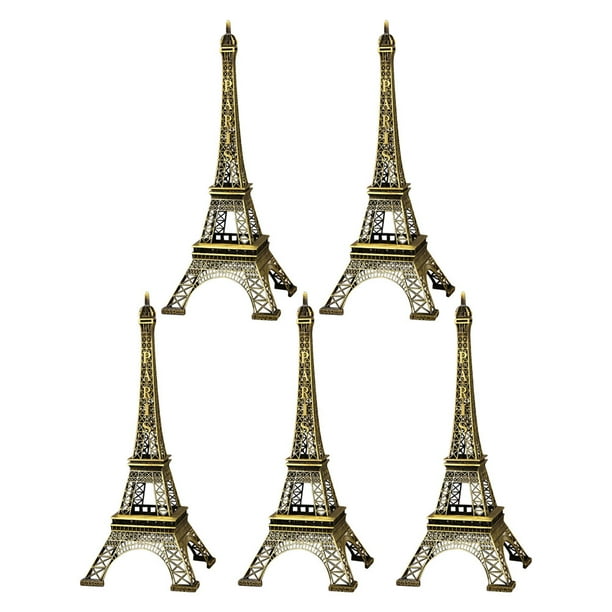 AURARMLET 5Ud Adorno De Torre Eiffel En Metal Con Acabado Detallado Para De