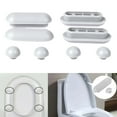 thumbnail image 4 of Kit De Reemplazo De Topes De Tapa De Inodoro Para Bidé, Accesorios De Inodoro Para Hotel, Hogar, Gris Sunnimix Amortiguadores de asiento de inodoro, 4 of 8