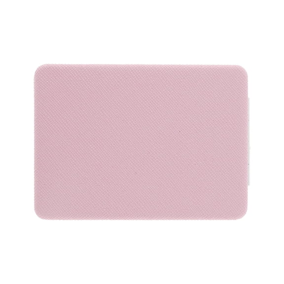 Unique Bargains 1 Pc Women Rectangular Solid Color Makeup Mirror for Travel Pink
