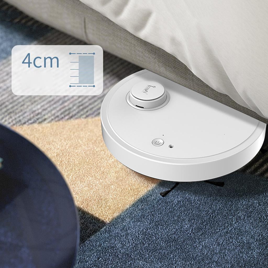 Rechargeable Robot Vacuum Cleaner Wet/Dry Use 70 min Runtime Quiet Super-Thin